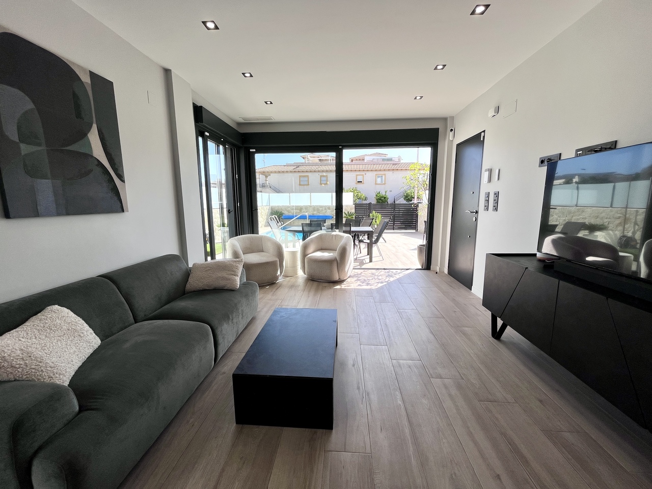 Punta Prima villa listing - living room interior